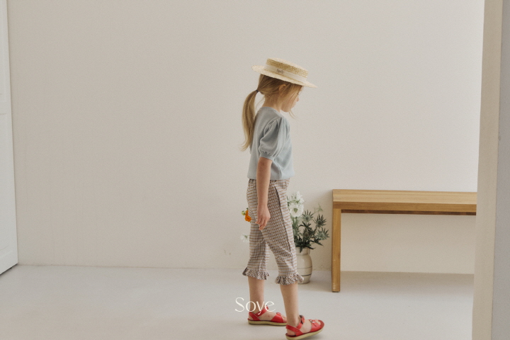 Soye - Korean Children Fashion - #kidsshorts - Check Wing Pants - 3