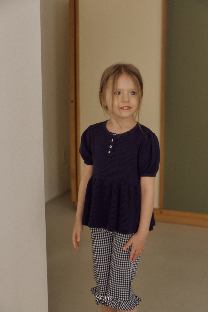 Soye - Korean Children Fashion - #kidsstore - Lulu Shirring Short Sleeve Knit - 9
