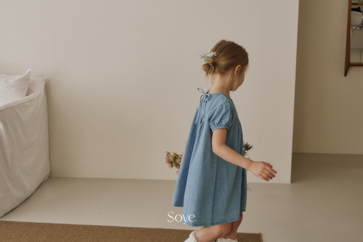 Soye - Korean Children Fashion - #kidsstore - Berry Denim One-piece - 7