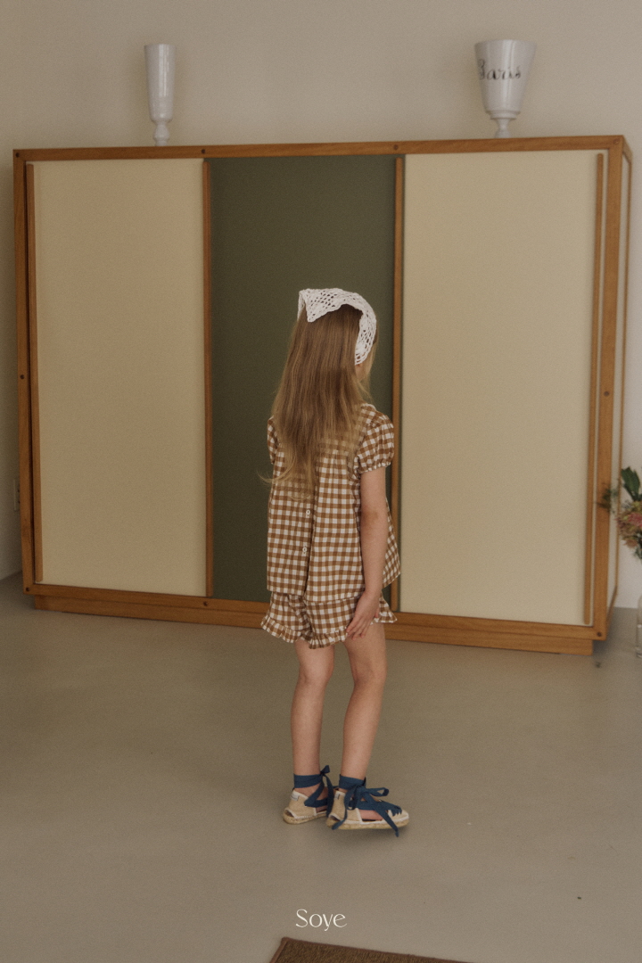 Soye - Korean Children Fashion - #kidsstore - Shop Check Set - 8