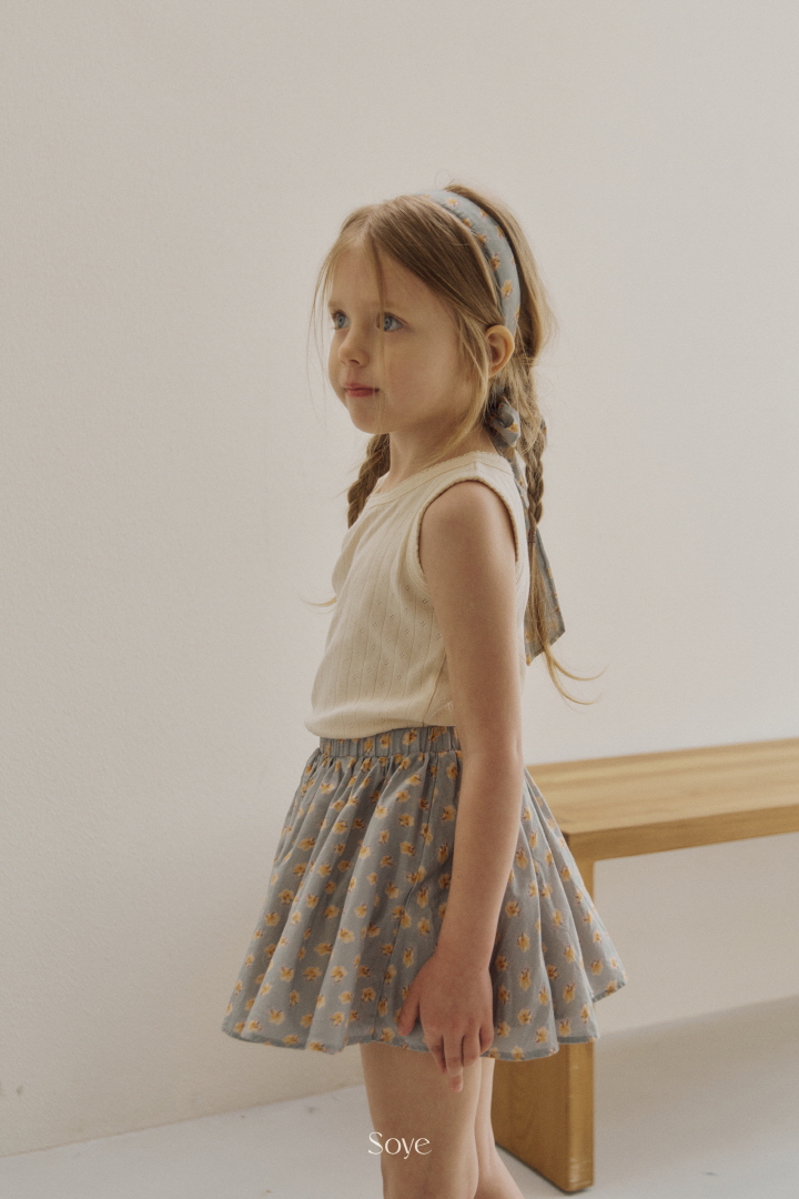 Soye - Korean Children Fashion - #kidsstore - Eyelet Pin Sleeveless - 7