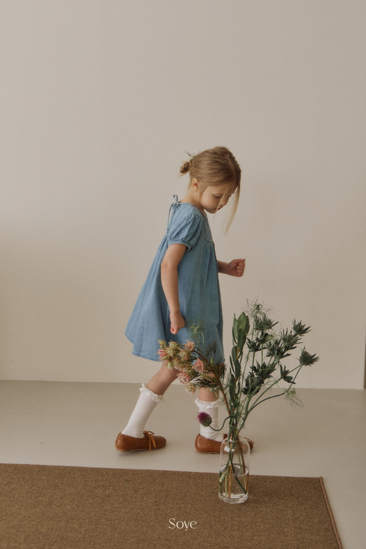 Soye - Korean Children Fashion - #kidzfashiontrend - Berry Denim One-piece - 8