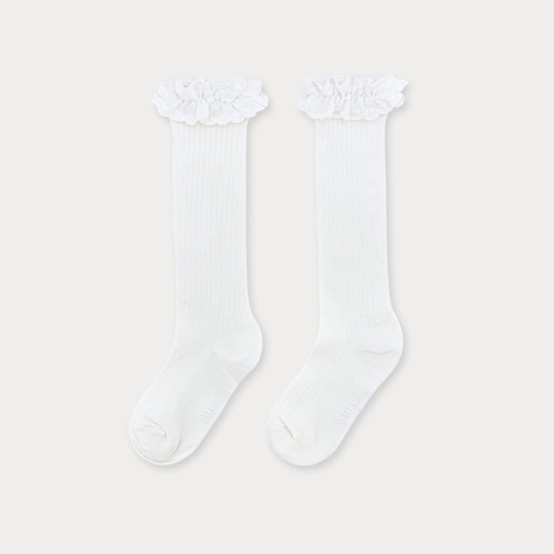 Soye - Korean Children Fashion - #magicofchildhood - Heart Frill Socks - 2