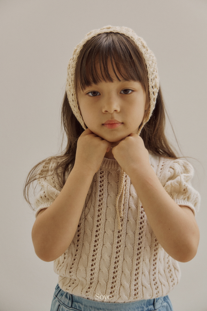 Soye - Korean Children Fashion - #magicofchildhood - Bunny Cable Short Sleeve Knit - 10