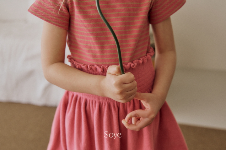 Soye - Korean Children Fashion - #minifashionista - Terry Shirred Skirt - 7