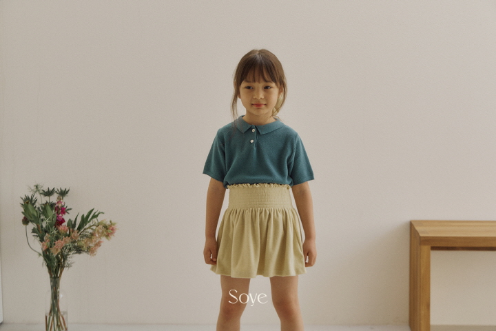Soye - Korean Children Fashion - #prettylittlegirls - 2025 Basic Short Sleeve Collar Knit - 3