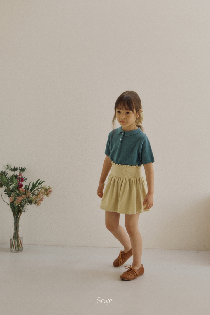 Soye - Korean Children Fashion - #stylishchildhood - 2025 Basic Short Sleeve Collar Knit - 6