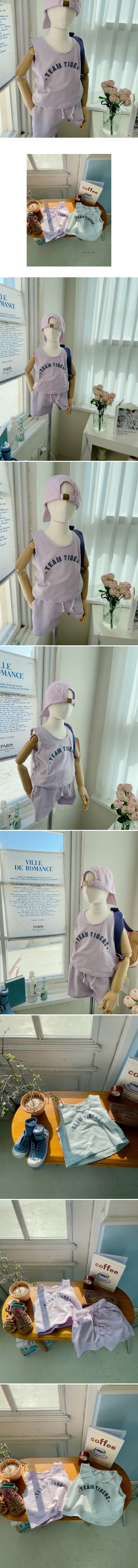 Studio M - Korean Children Fashion - #minifashionista - Tiger Sleeveless Tee
