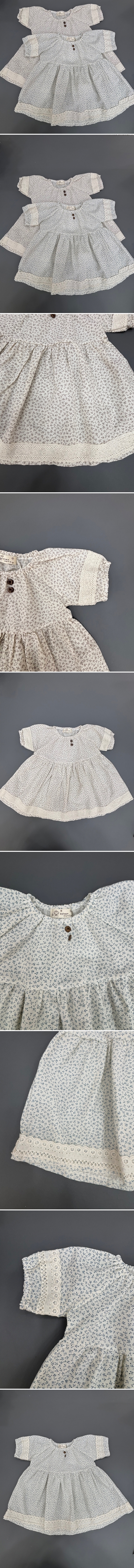 Sylvan - Korean Children Fashion - #childrensboutique - Lace Vine Button One-piece