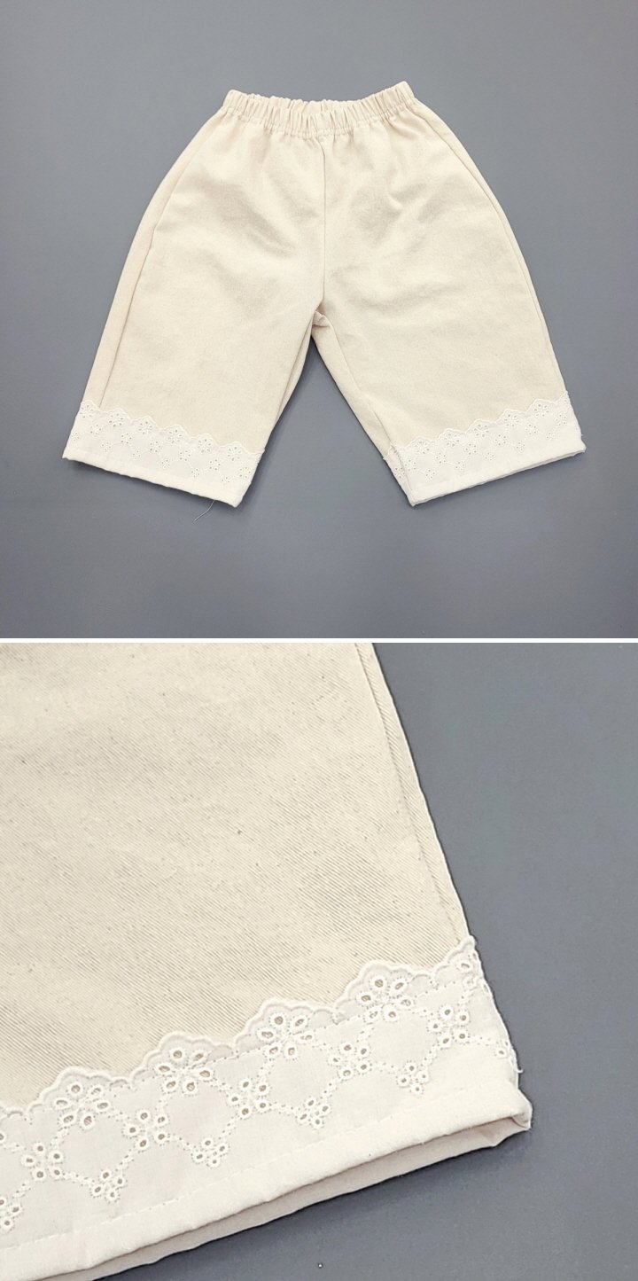Sylvan - Korean Children Fashion - #kidzfashiontrend - Cotton Lace Pants