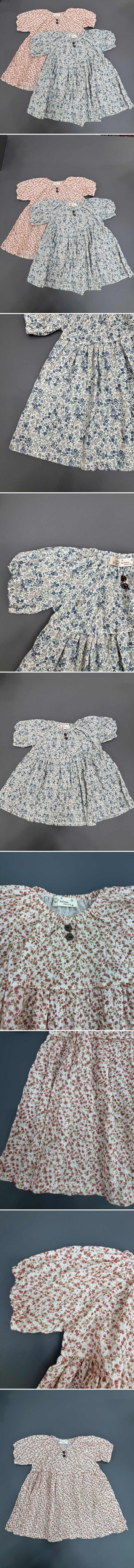 Sylvan - Korean Children Fashion - #prettylittlegirls - Rose Button One-piece