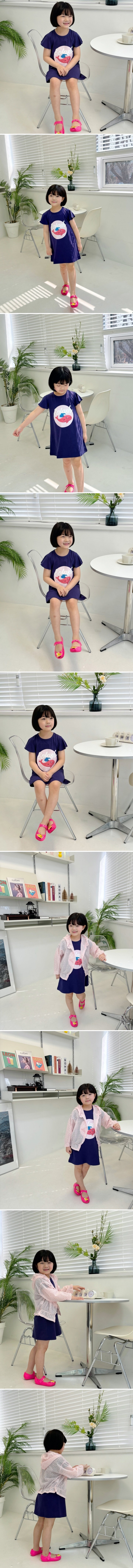 T.j - Korean Children Fashion - #kidsshorts - Pink Whale One-piece