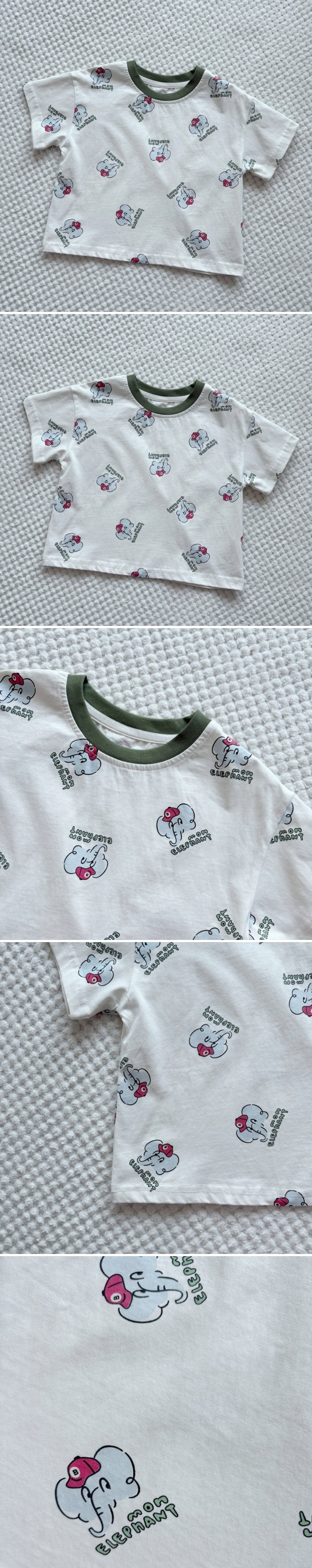 T.j - Korean Children Fashion - #kidsstore - Elephant Tee