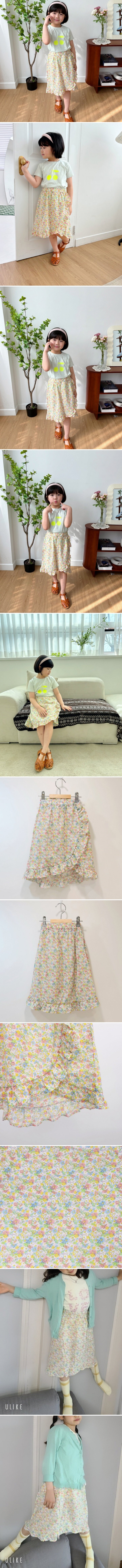 T.j - Korean Children Fashion - #minifashionista - Puang Small Flower Skirt