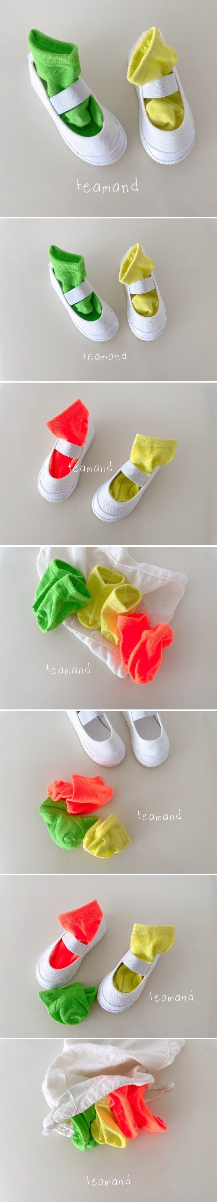Teamand - Korean Baby Fashion - #babyfashion - Neon Sneakers Sock