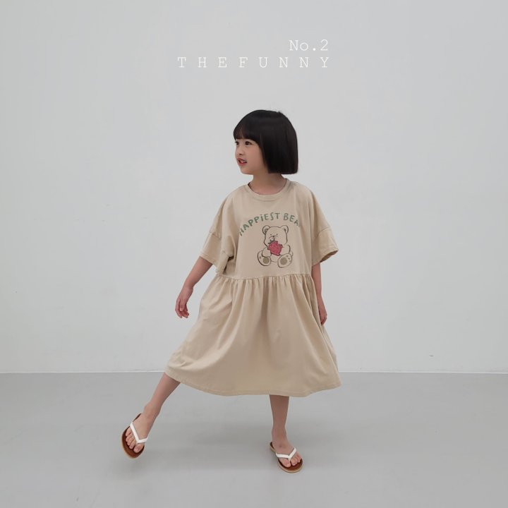 The Funny - Korean Children Fashion - #Kfashion4kids - Strawberry Bear One-piece - 3