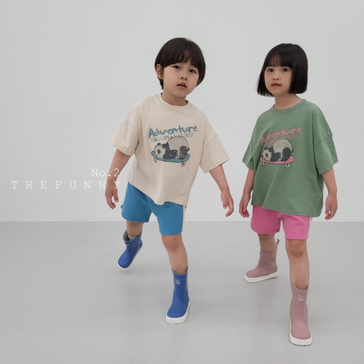 The Funny - Korean Children Fashion - #kidsshorts - Panda Tee - 4