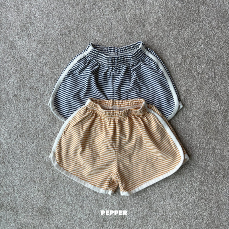 The Pepper - Korean Children Fashion - #designkidswear - Marine Stripe Shorts