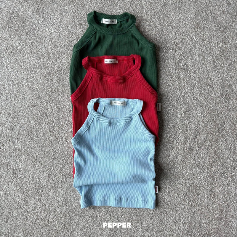 The Pepper - Korean Children Fashion - #discoveringself - Halter Ribbed Sleeveless - 6