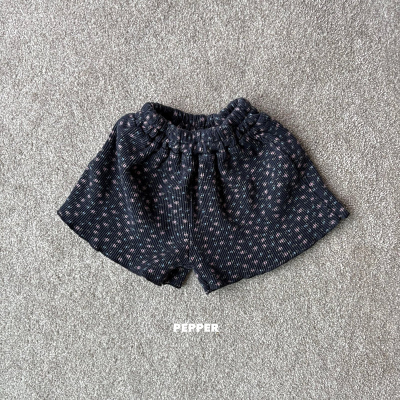 The Pepper - Korean Children Fashion - #discoveringself - Flower Waffle Shorts - 3