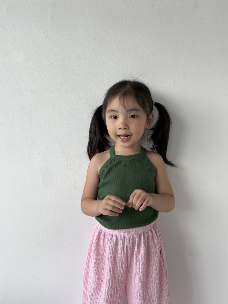 The Pepper - Korean Children Fashion - #kidsshorts - Halter Ribbed Sleeveless - 8