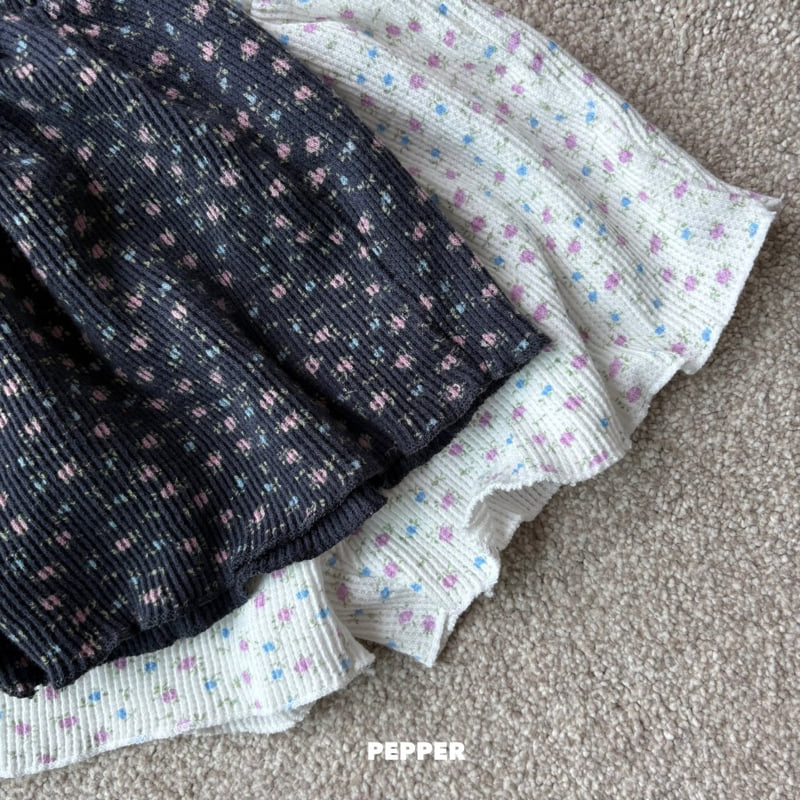 The Pepper - Korean Children Fashion - #kidsshorts - Flower Waffle Shorts - 5