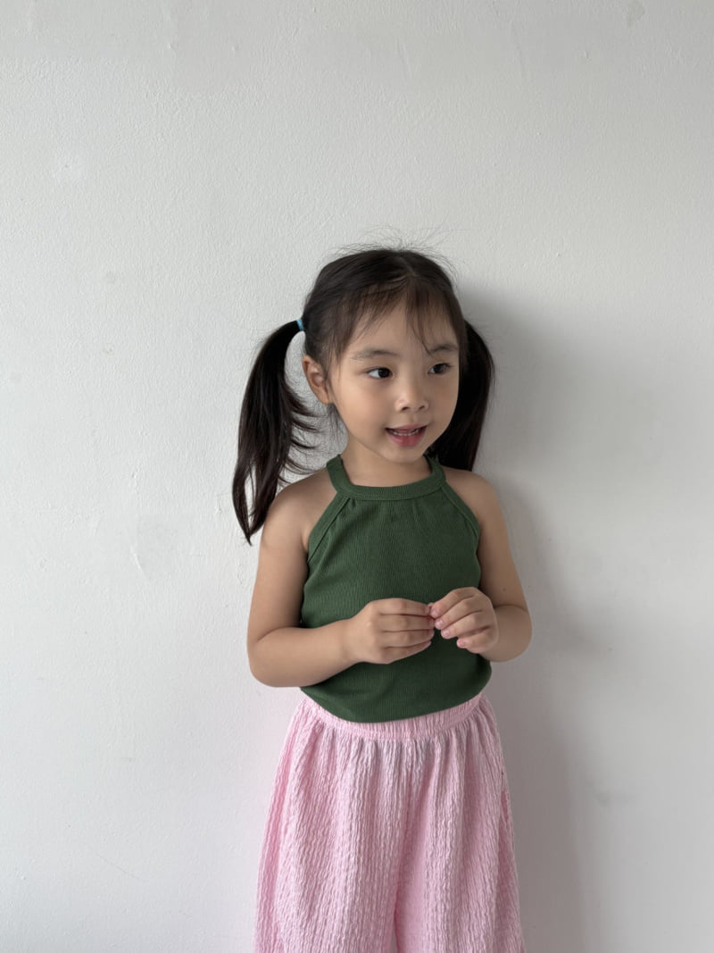 The Pepper - Korean Children Fashion - #kidsstore - Halter Ribbed Sleeveless - 9