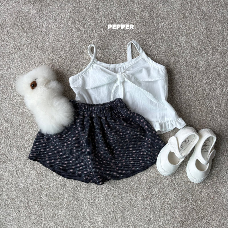 The Pepper - Korean Children Fashion - #kidsstore - Flower Waffle Shorts - 6