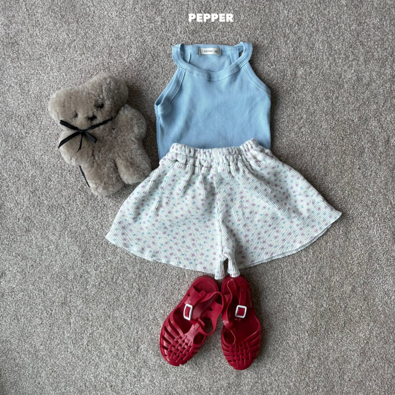 The Pepper - Korean Children Fashion - #kidzfashiontrend - Flower Waffle Shorts - 7