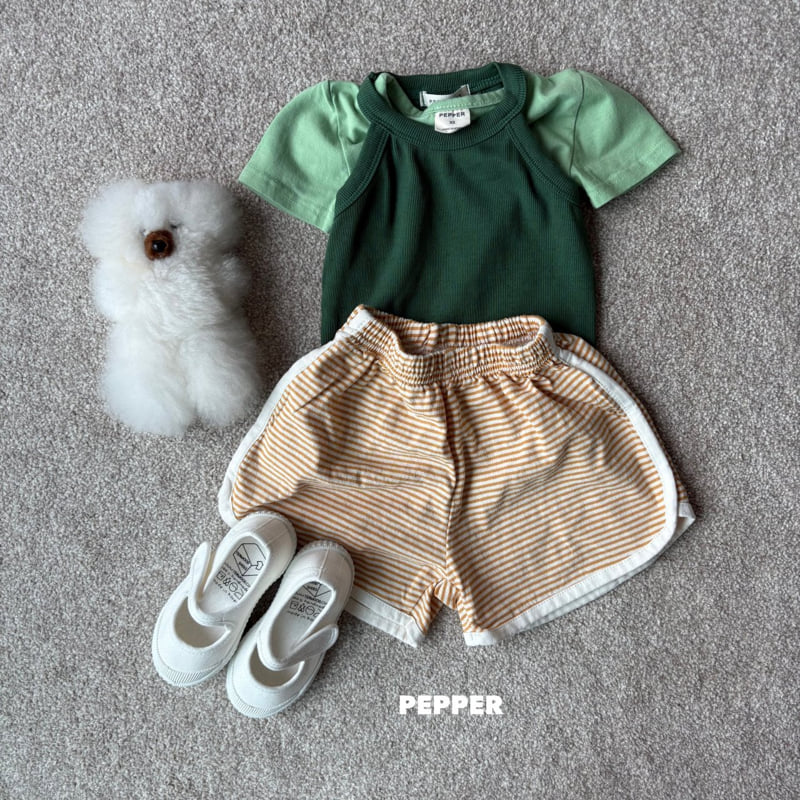 The Pepper - Korean Children Fashion - #kidzfashiontrend - Marine Stripe Shorts - 6