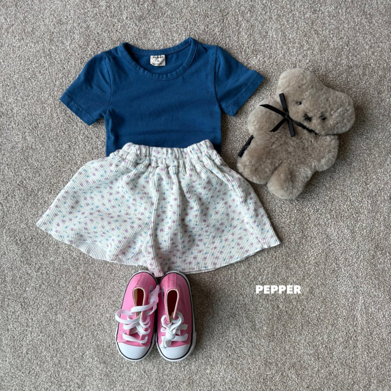 The Pepper - Korean Children Fashion - #littlefashionista - Flower Waffle Shorts - 9