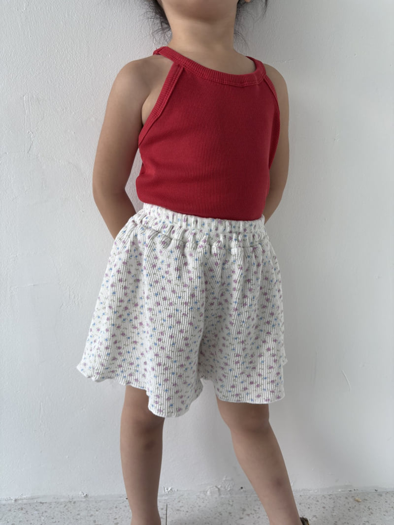 The Pepper - Korean Children Fashion - #minifashionista - Flower Waffle Shorts - 11