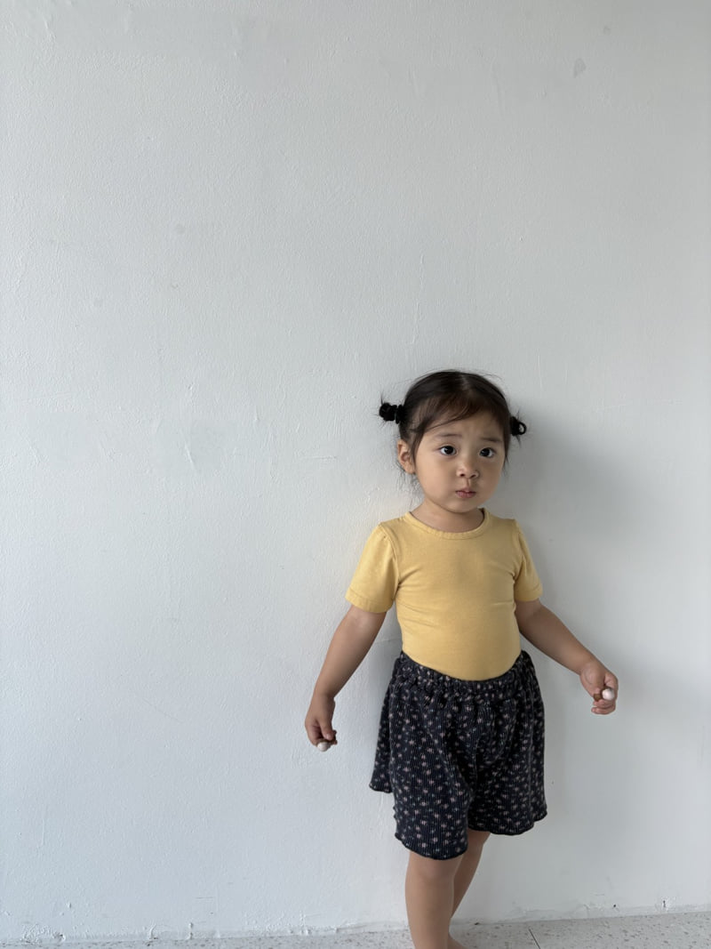 The Pepper - Korean Children Fashion - #prettylittlegirls - Flower Waffle Shorts - 12