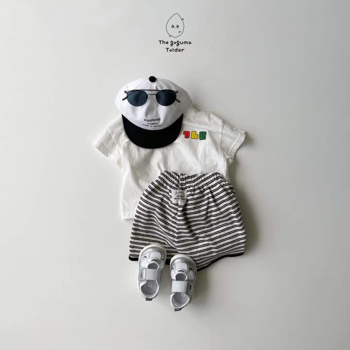 Thegoguma - Korean Baby Fashion - #babyboutique - Cute Letter Tee - 2