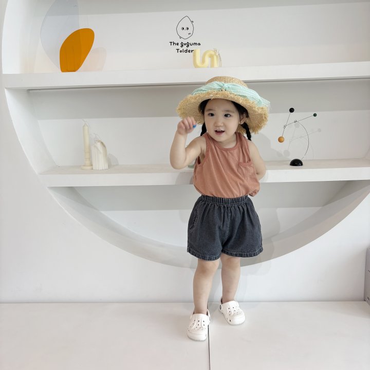 Thegoguma - Korean Baby Fashion - #babyboutique - Mesh Pocket Sleeveless - 8