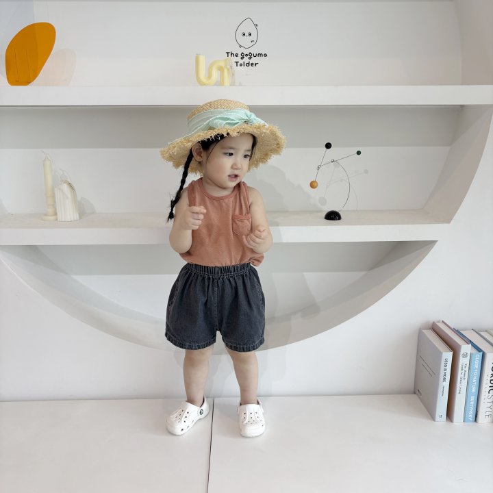 Thegoguma - Korean Baby Fashion - #babyboutique - Mesh Pocket Sleeveless - 9