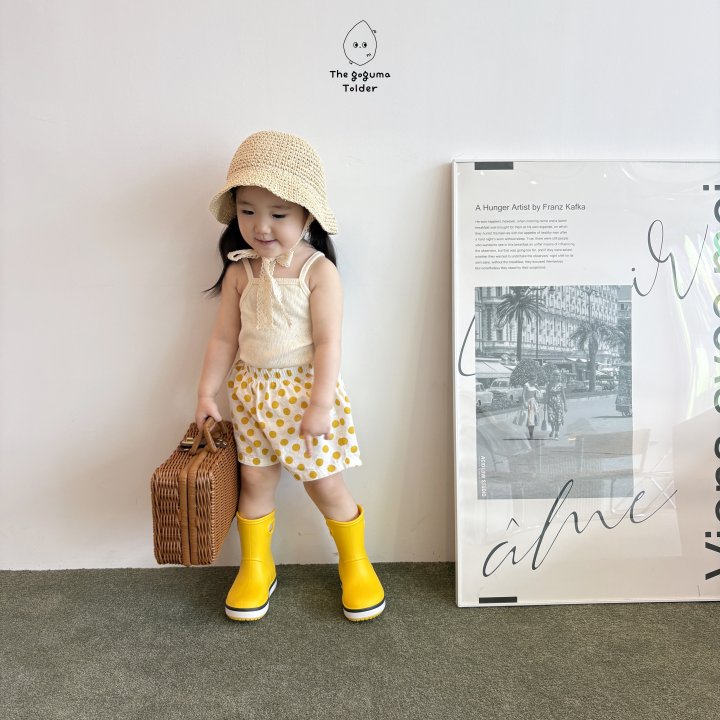 Thegoguma - Korean Baby Fashion - #onlinebabyshop - Ive Strap Sleeveless - 4