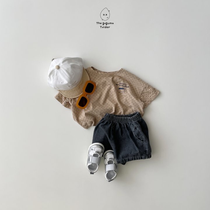 Thegoguma - Korean Baby Fashion - #babyboutique - One Two Denim Pants - 2