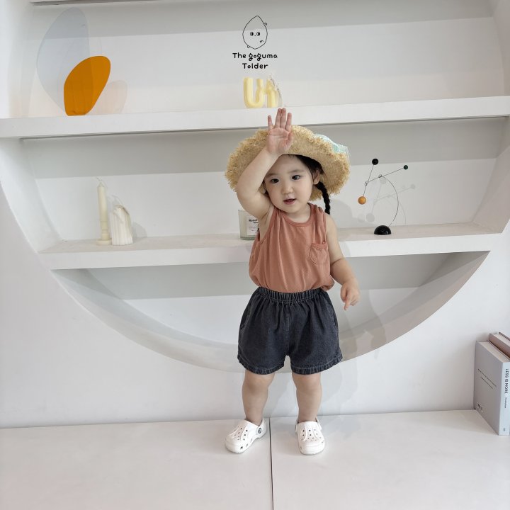 Thegoguma - Korean Baby Fashion - #babyboutiqueclothing - Mesh Pocket Sleeveless - 10