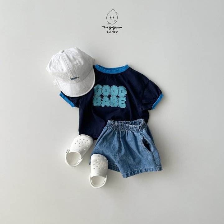 Thegoguma - Korean Baby Fashion - #babyboutiqueclothing - One Two Denim Pants - 3