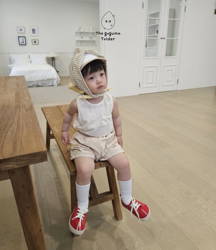 Thegoguma - Korean Baby Fashion - #babyfashion - Mesh Pocket Sleeveless - 12