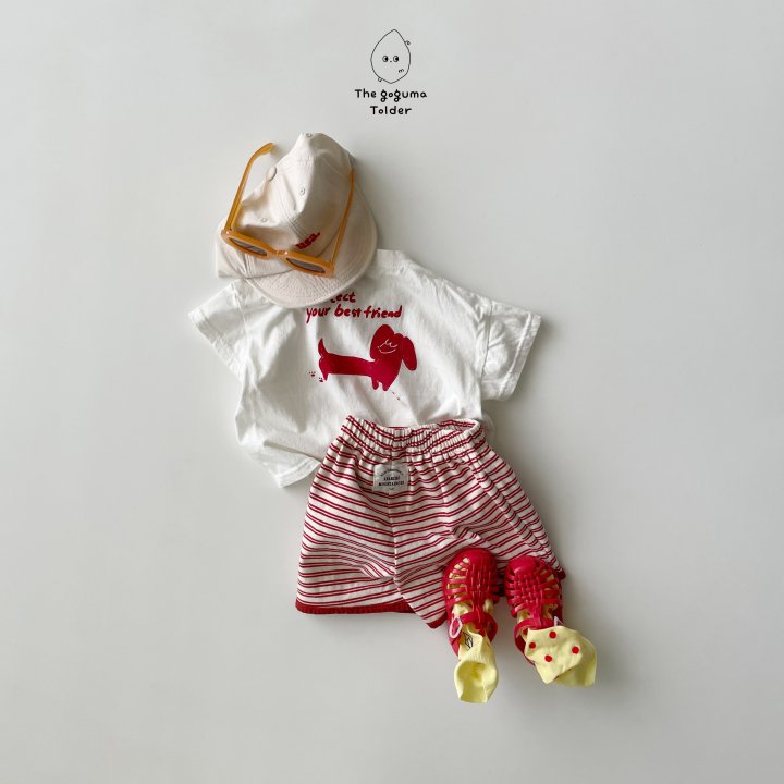Thegoguma - Korean Baby Fashion - #babyfashion - Dog Pocket Tee - 4