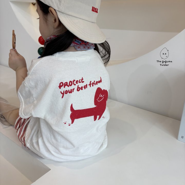Thegoguma - Korean Baby Fashion - #babylifestyle - Dog Pocket Tee - 6