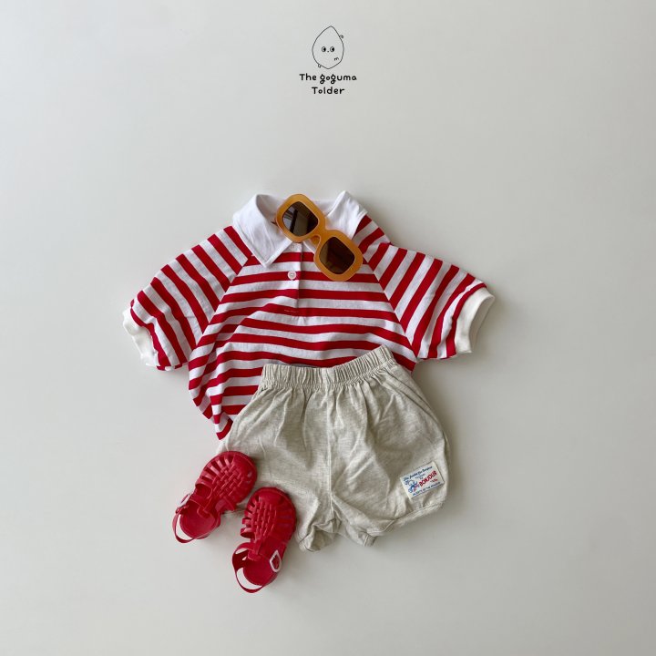 Thegoguma - Korean Baby Fashion - #babylifestyle - Label Trim Pants - 2