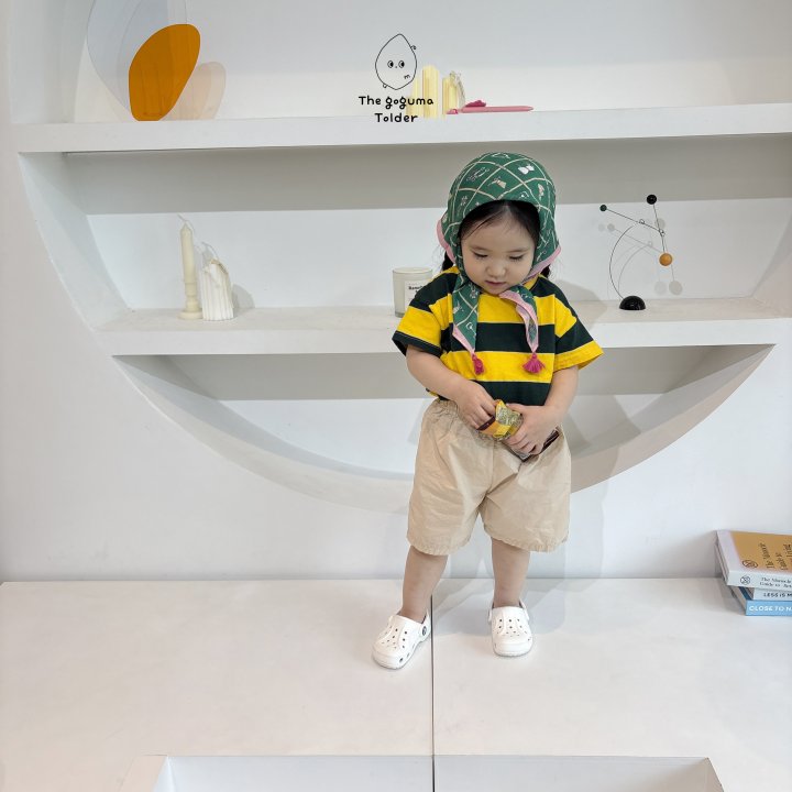 Thegoguma - Korean Baby Fashion - #babyootd - Round Pocket Pants - 5