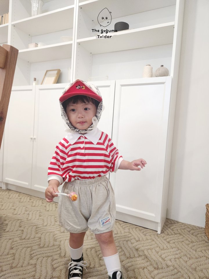 Thegoguma - Korean Baby Fashion - #babyoninstagram - Label Trim Pants - 4