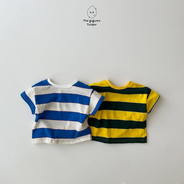 Thegoguma - Korean Baby Fashion - #babyootd - Lucky Stripe Tee