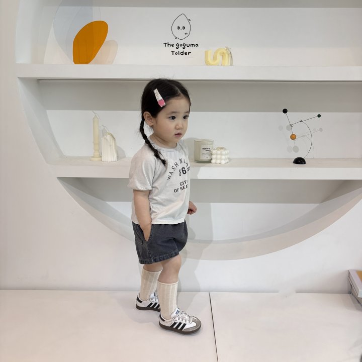 Thegoguma - Korean Baby Fashion - #babyootd - One Two Denim Pants - 10