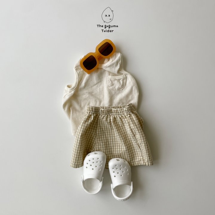 Thegoguma - Korean Baby Fashion - #babyoutfit - Mesh Pocket Sleeveless - 3