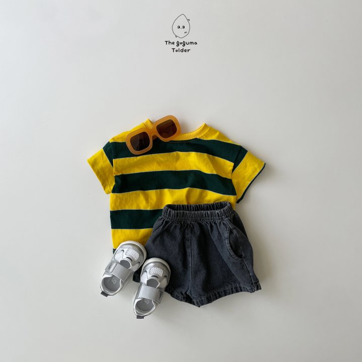 Thegoguma - Korean Baby Fashion - #babyoutfit - Lucky Stripe Tee - 3